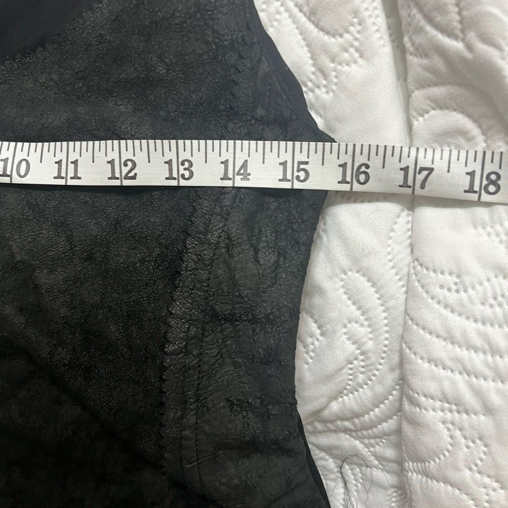 Illia Size 2 Leather Top And Lace Gothic Punk Small Medium Nwt vest zippper - Picture 3 of 15